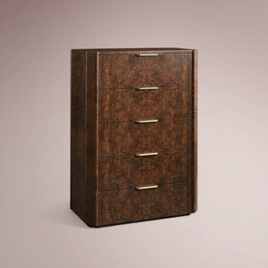 Marcell Burl Five-Drawer Dresser