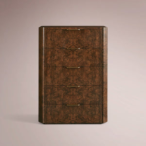 Marcell Burl Five-Drawer Dresser