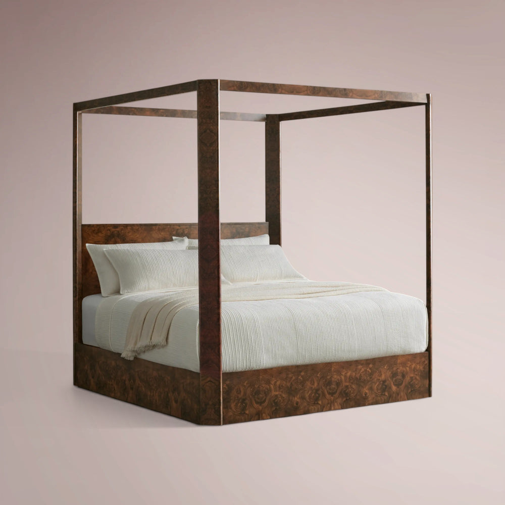 Marcell Burl Canopy Bed