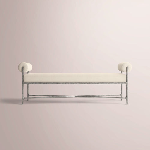 Calix Fabric Double-Bolster End-of-Bed Bench
