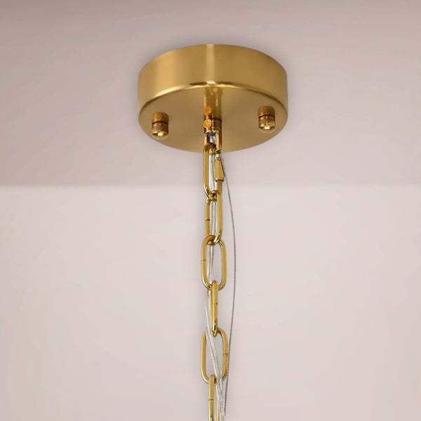 Calvora Alabaster Round Chandelier