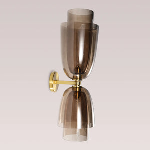 金色玻璃钟形壁灯