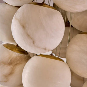 Dovian Cluster Alabaster Globe Chandelier