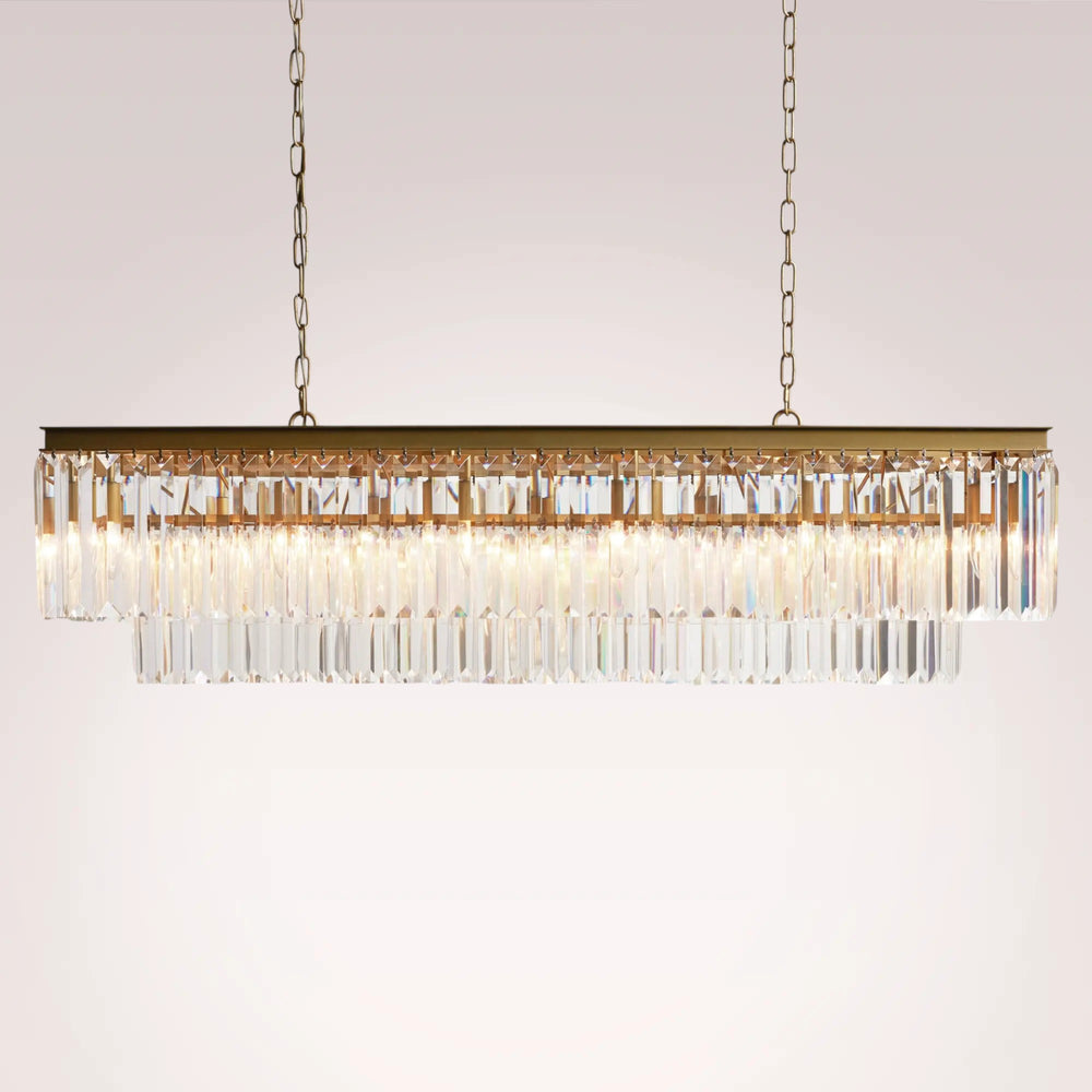Reyland Tiered Rectangular Chandelier