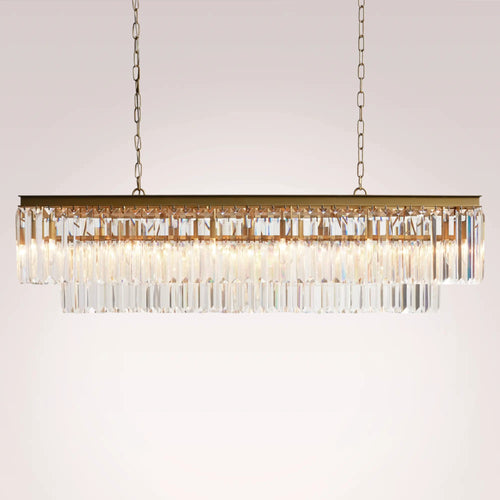 Reyland Tiered Rectangular Chandelier