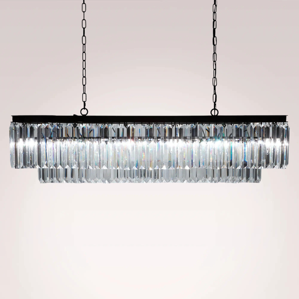 Reyland Tiered Rectangular Chandelier