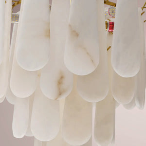 Calvora Alabaster Round Chandelier