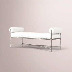 Calix Series Fabric Double-Bolster End-of-Bed Bench