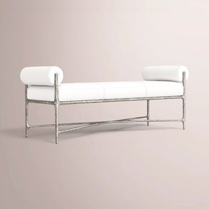 Calix Series Fabric Double-Bolster End-of-Bed Bench