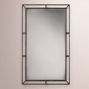 Calix Series Open Beveled Floor Mirror