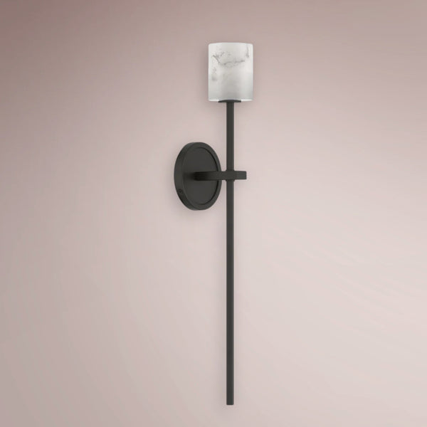 Elvora Alabaster LED Sconce