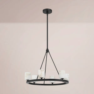 Elvora Ringed Alabaster Chandelier