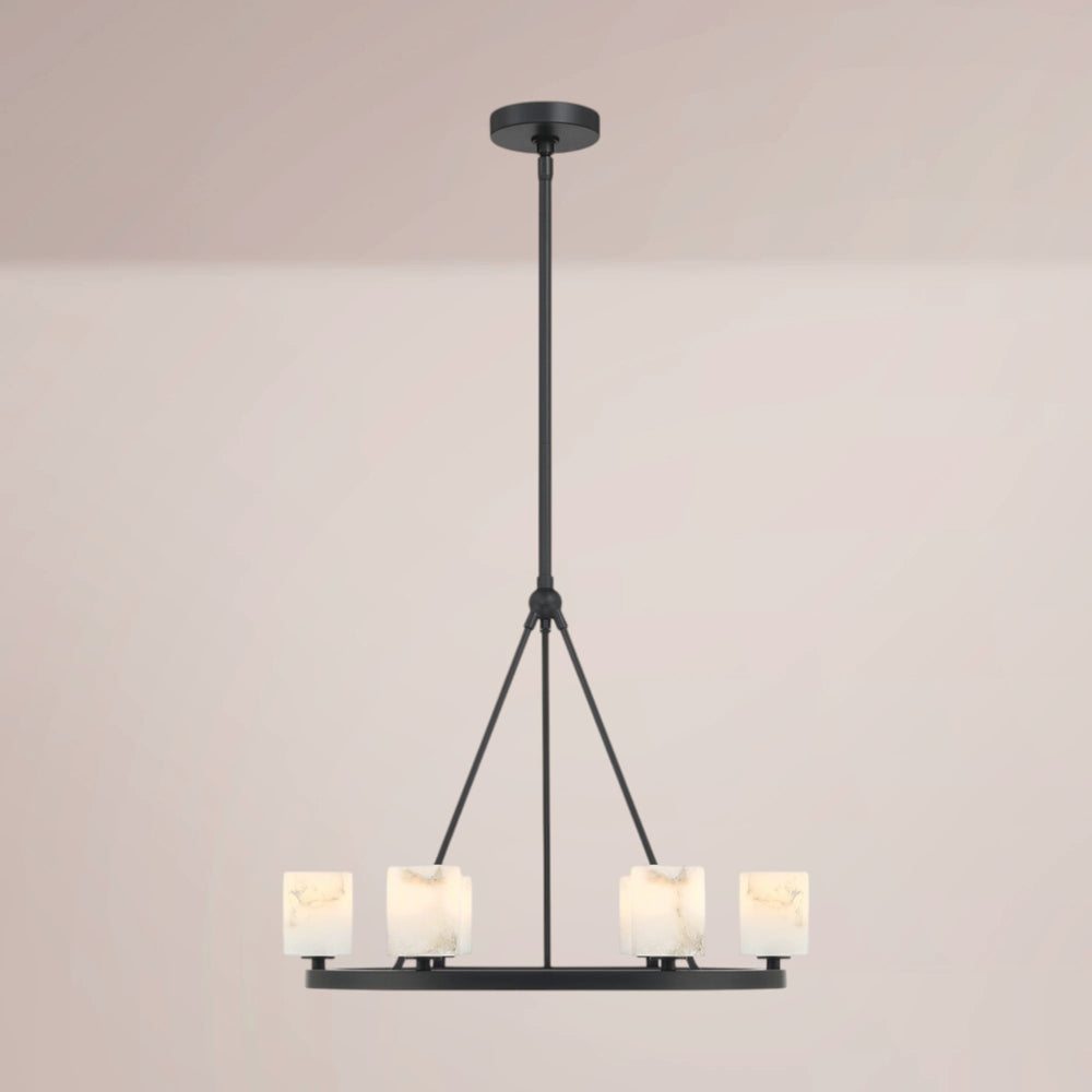 Elvora Ringed Alabaster Chandelier
