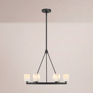 Elvora Ringed Alabaster Chandelier