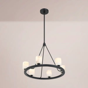 Elvora Ringed Alabaster Chandelier