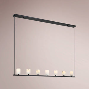 Elvora Linear Alabaster Chandelier