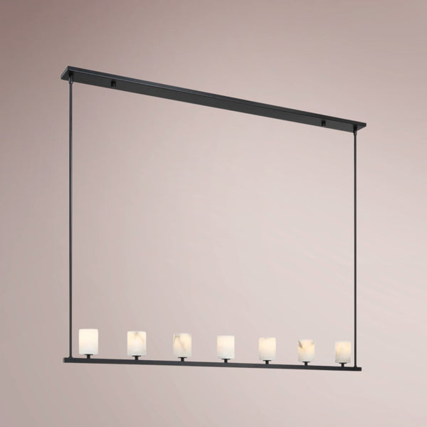 Elvora Linear Alabaster Chandelier