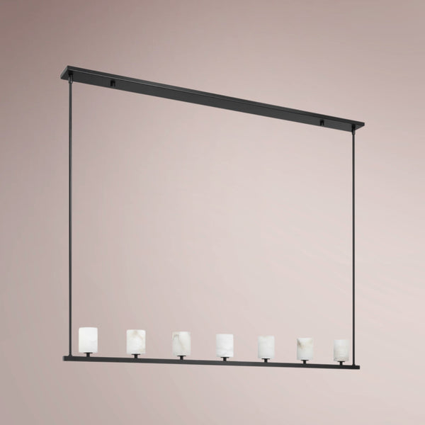 Elvora Linear Alabaster Chandelier