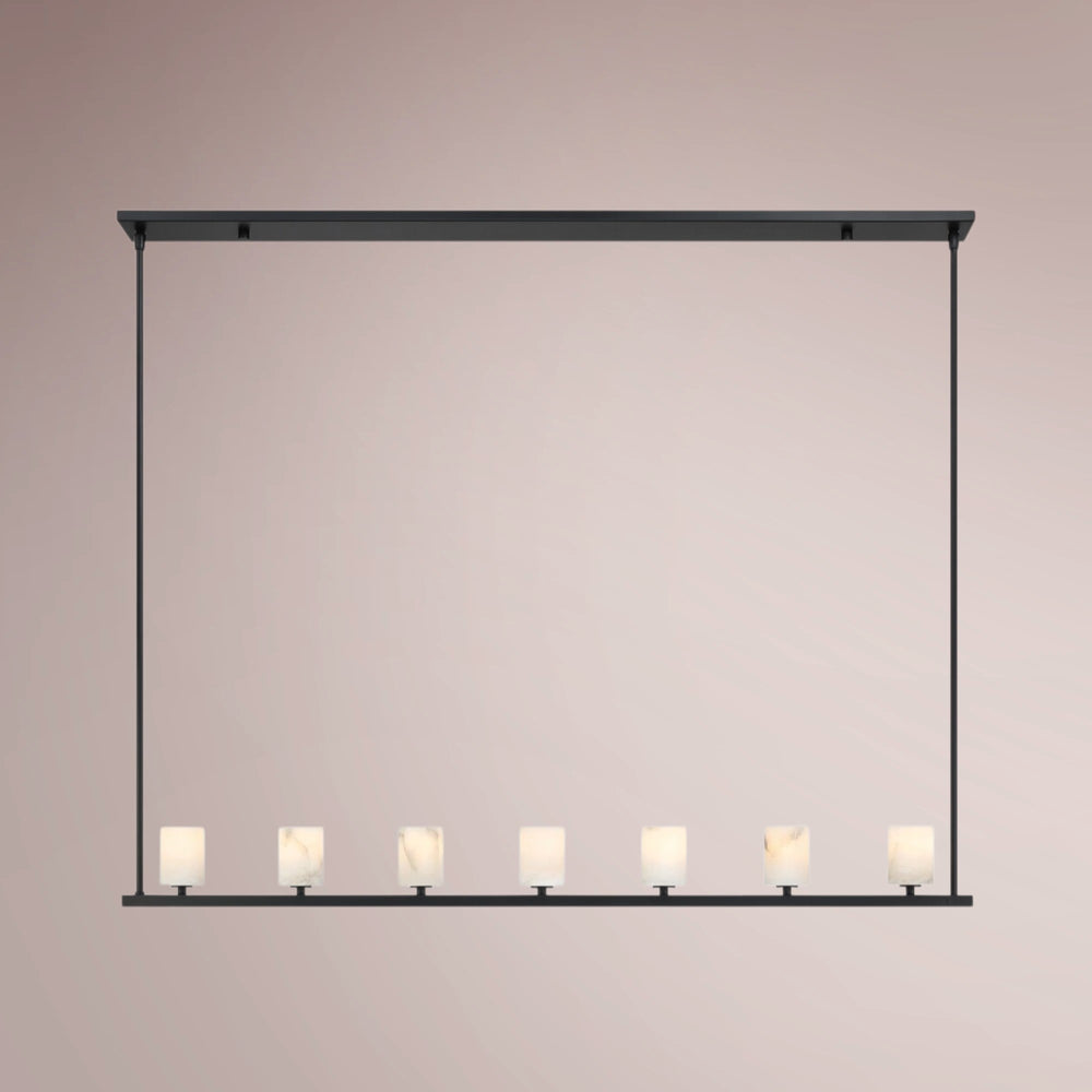 Elvora Linear Alabaster Chandelier