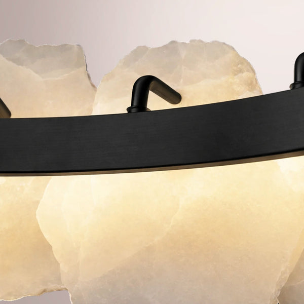 Oras Multi-Tier Round Alabaster Chandelier