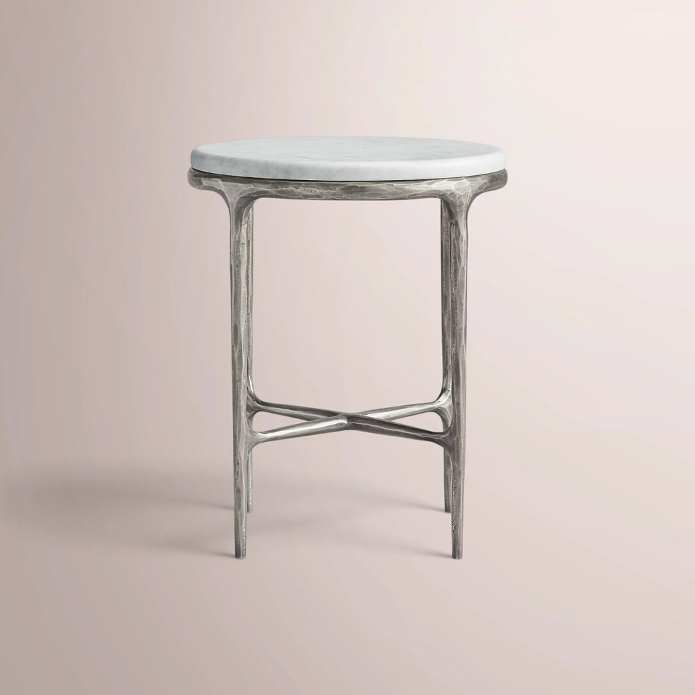 Calix Marble Round Side Table & Drink Table