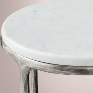 Calix Marble Round Side Table & Drink Table