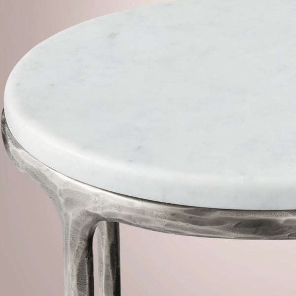 Calix Marble Round Side Table & Drink Table