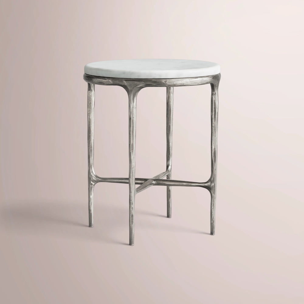 Calix Marble Round Side Table & Drink Table