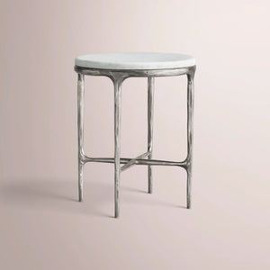 Calix Marble Round Side Table & Drink Table