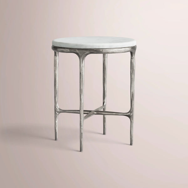 Calix Marble Round Side Table & Drink Table