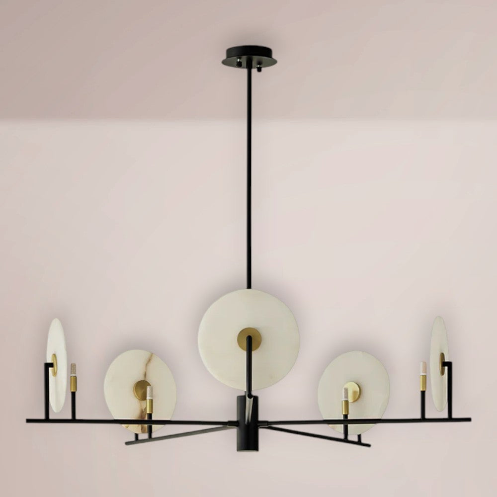 Norex Linear Alabaster Chandelier