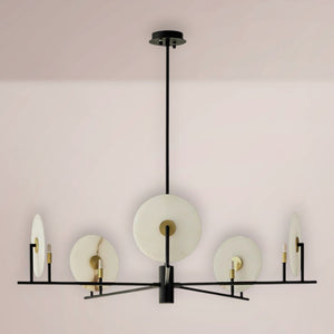 Norex Linear Alabaster Chandelier