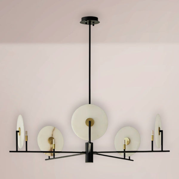 Norex Linear Alabaster Chandelier