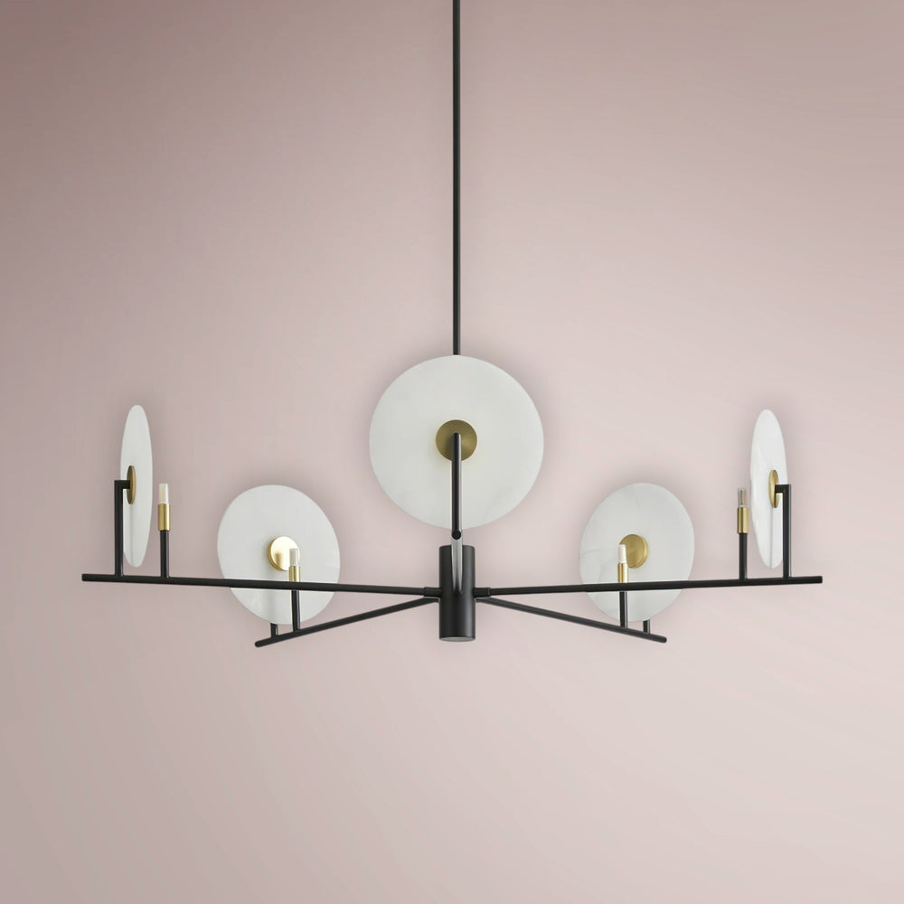 Norex Linear Alabaster Chandelier