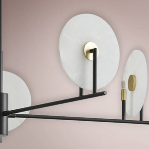 Norex Linear Alabaster Chandelier