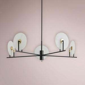 Norex Linear Alabaster Chandelier