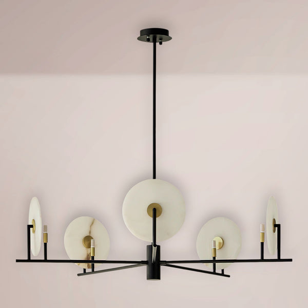 Norex Linear Alabaster Chandelier