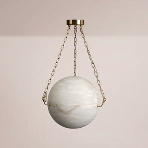 Dovren Alabaster Globe Suspension Pendant