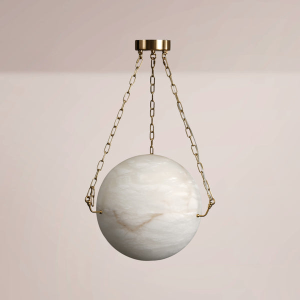 Dovren Alabaster Globe Suspension Pendant