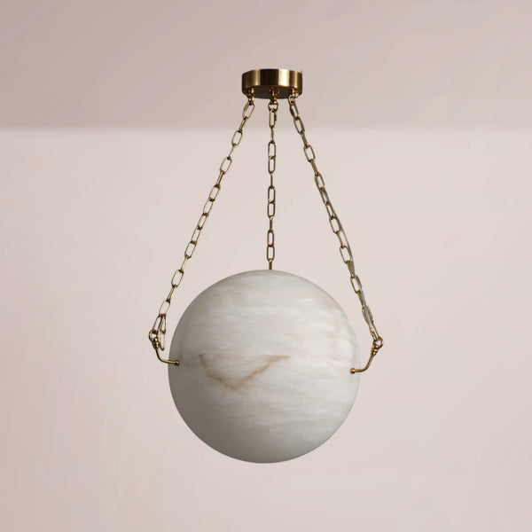 Dovren Alabaster Globe Suspension Pendant