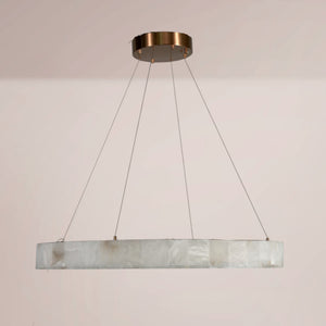 Bravion Alabaster Halo Chandelier