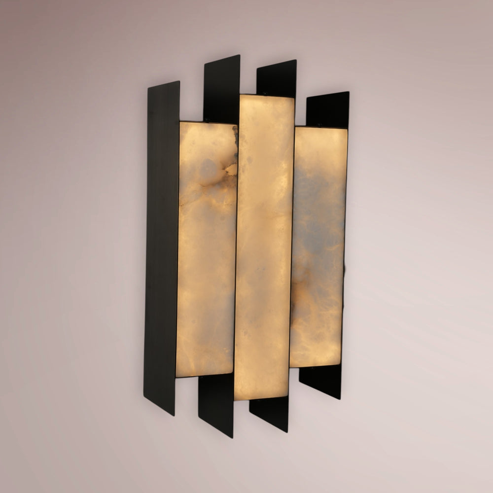Vantor Tiered Alabaster Sconce