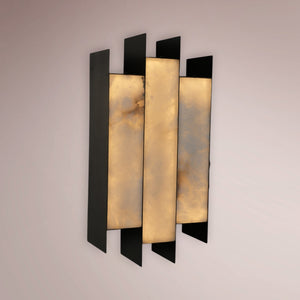 Vantor Tiered Alabaster Sconce