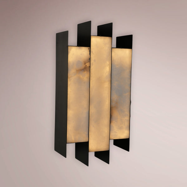 Vantor Tiered Alabaster Sconce