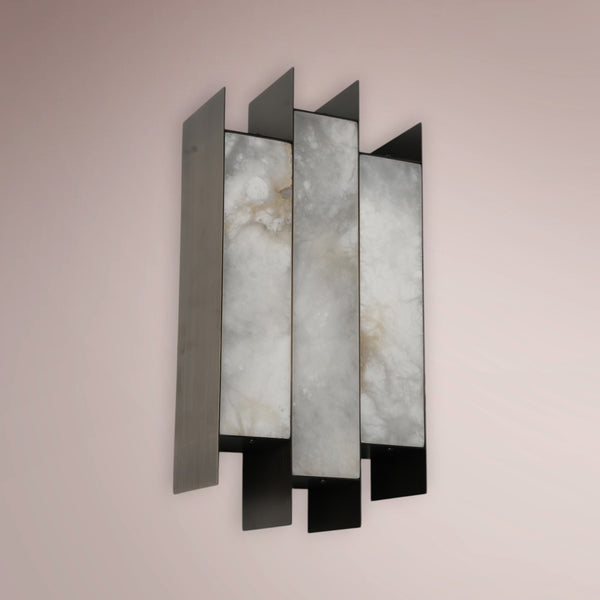 Vantor Tiered Alabaster Sconce