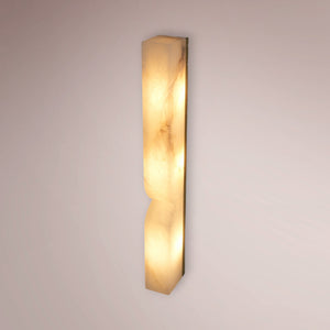 Caldrex Vertical Alabaster Sconce