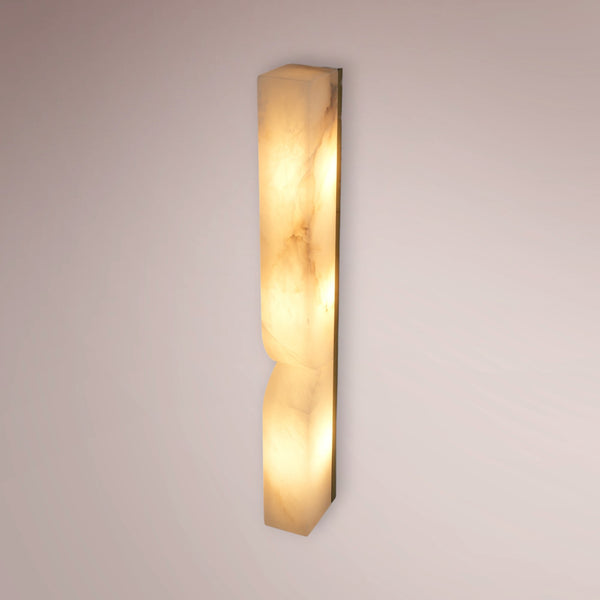 Caldrex Vertical Alabaster Sconce