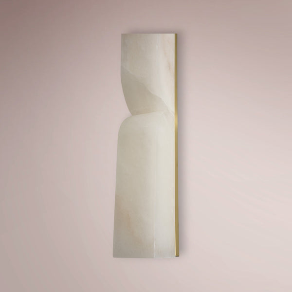 Caldrex Vertical Alabaster Sconce