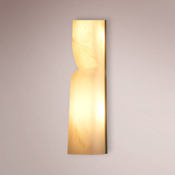 Caldrex Vertical Alabaster Sconce