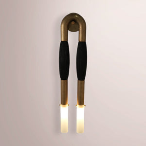 Noble Horsehair Double-Head Sconce